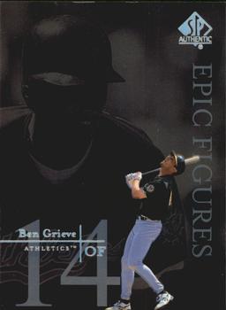 1999 SP Authentic - Epic Figures #E21 Ben Grieve  Front