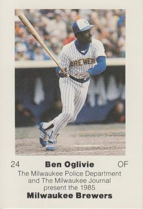 1985 Milwaukee Brewers Police #NNO Ben Oglivie Front