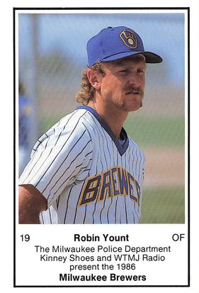 1986 Milwaukee Brewers Police #NNO Robin Yount Front