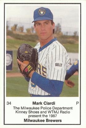 1987 Milwaukee Brewers Police #NNO Mark Ciardi Front