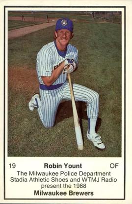 1988 Milwaukee Brewers Police #NNO Robin Yount Front