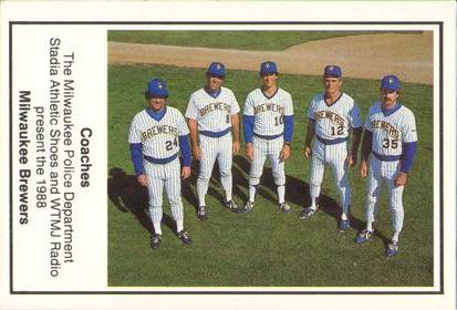 1988 Milwaukee Brewers Police #NNO Milwaukee Brewers Coaches Front