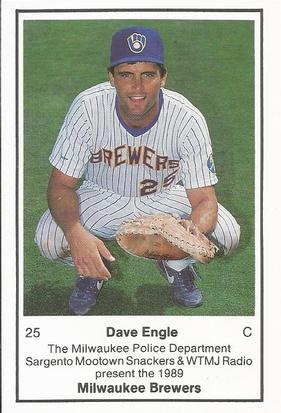 1989 Milwaukee Brewers Police #NNO Dave Engle Front