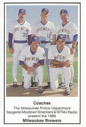 1989 Milwaukee Brewers Police #NNO Milwaukee Brewers Coaches Front