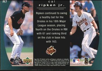 1999 SP Authentic - Reflections #R7 Cal Ripken Jr.  Back