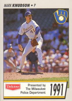 1991 Milwaukee Brewers Police #NNO Mark Knudson Front