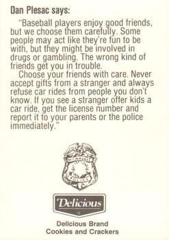 1991 Milwaukee Brewers Police #NNO Dan Plesac Back