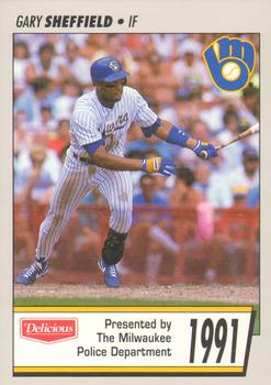 1991 Milwaukee Brewers Police #NNO Gary Sheffield Front