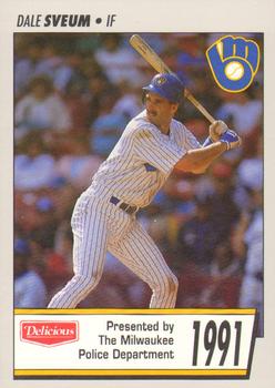 1991 Milwaukee Brewers Police #NNO Dale Sveum Front
