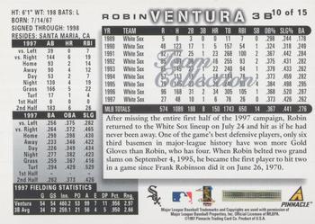 1998 Score Chicago White Sox #10 Robin Ventura Back