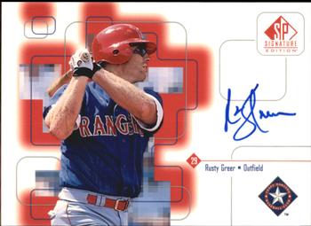 1999 SP Signature Edition - Autographs #RGr Rusty Greer  Front