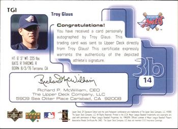 1999 SP Signature Edition - Autographs #TGi Troy Glaus  Back