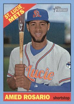 2015 Topps Heritage Minor League - Blue #61 Amed Rosario Front