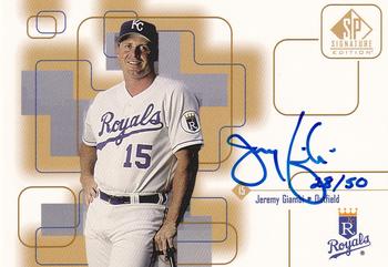 1999 SP Signature Edition - Autographs Gold #JEG Jeremy Giambi  Front