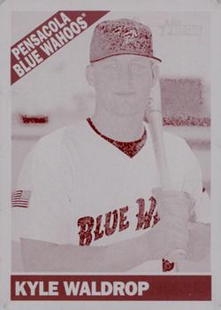2015 Topps Heritage Minor League - Printing Plates Magenta #102 Kyle Waldrop Front
