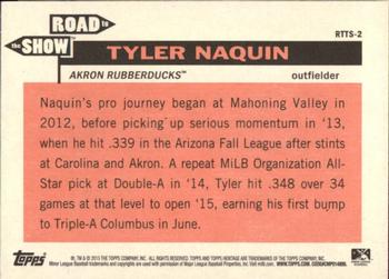 2015 Topps Heritage Minor League - The Road to the Show #RTTS-2 Tyler Naquin Back