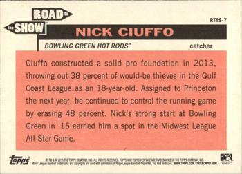 2015 Topps Heritage Minor League - The Road to the Show #RTTS-7 Nick Ciuffo Back
