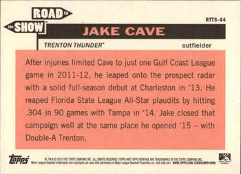 2015 Topps Heritage Minor League - The Road to the Show #RTTS-44 Jake Cave Back