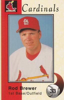 1994 St. Louis Cardinals Police #NNO Rod Brewer Front