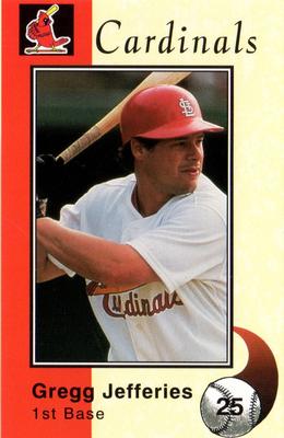 1994 St. Louis Cardinals Police #NNO Gregg Jefferies Front