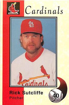 1994 St. Louis Cardinals Police #NNO Rick Sutcliffe Front