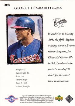 1999 SP Top Prospects - Great Futures #GF19 George Lombard  Back