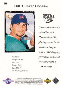 1999 SP Top Prospects - Great Futures #GF7 Eric Chavez  Back