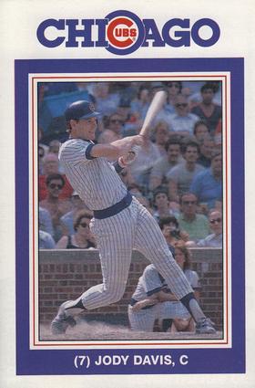 1988 David Berg Chicago Cubs #NNO Jody Davis Front