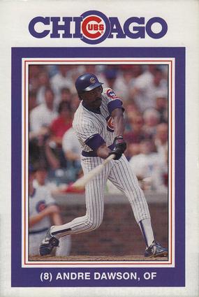 1988 David Berg Chicago Cubs #NNO Andre Dawson Front