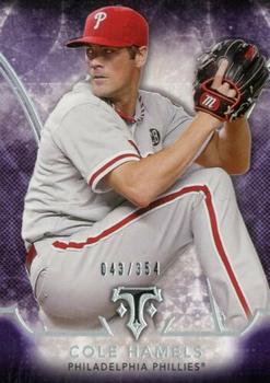 2015 Topps Triple Threads - Amethyst #39 Cole Hamels Front