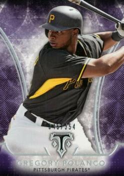 2015 Topps Triple Threads - Amethyst #62 Gregory Polanco Front
