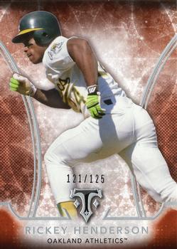 2015 Topps Triple Threads - Amber #74 Rickey Henderson Front