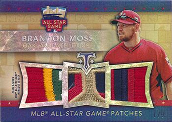 2015 Topps Triple Threads - All-Star Patches #TTASP-BM Brandon Moss Front