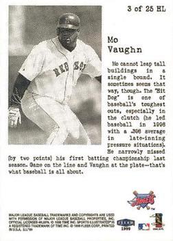 1999 Sports Illustrated - Headliners #3HL Mo Vaughn  Back