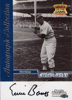 1999 Sports Illustrated Greats of the Game - Autographs #NNO Ernie Banks Front