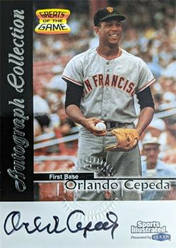 1999 Sports Illustrated Greats of the Game - Autographs #NNO Orlando Cepeda Front