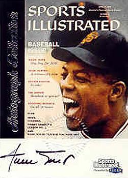 1999 Sports Illustrated Greats of the Game - Autographs #NNO Willie Mays Front