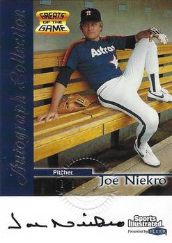 1999 Sports Illustrated Greats of the Game - Autographs #NNO Joe Niekro Front