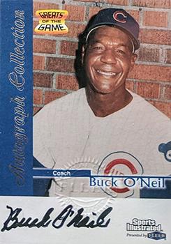 1999 Sports Illustrated Greats of the Game - Autographs #NNO Buck O'Neil Front