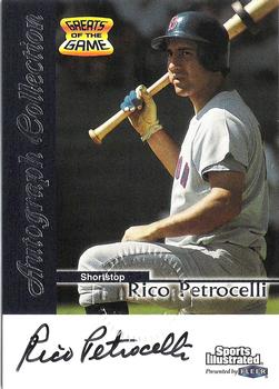 1999 Sports Illustrated Greats of the Game - Autographs #NNO Rico Petrocelli Front