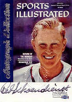 1999 Sports Illustrated Greats of the Game - Autographs #NNO Red Schoendienst Front
