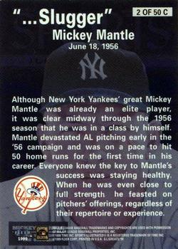 1999 Sports Illustrated Greats of the Game - Cover Collection #2C Mickey Mantle Back