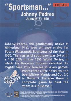 1999 Sports Illustrated Greats of the Game - Cover Collection #1C Johnny Podres Back