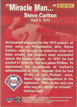 1999 Sports Illustrated Greats of the Game - Cover Collection #25C Steve Carlton Back