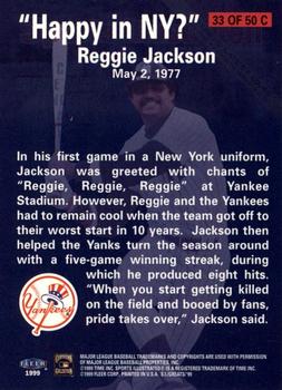 1999 Sports Illustrated Greats of the Game - Cover Collection #33C Reggie Jackson Back
