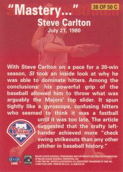 1999 Sports Illustrated Greats of the Game - Cover Collection #38C Steve Carlton Back