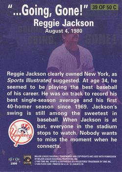 1999 Sports Illustrated Greats of the Game - Cover Collection #39C Reggie Jackson Back