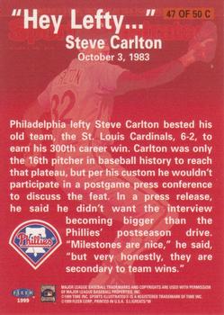 1999 Sports Illustrated Greats of the Game - Cover Collection #47C Steve Carlton Back