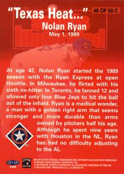 1999 Sports Illustrated Greats of the Game - Cover Collection #48C Nolan Ryan Back