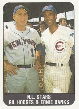 1986 Sports Design Products JD McCarthy #19 Gil Hodges / Ernie Banks Front